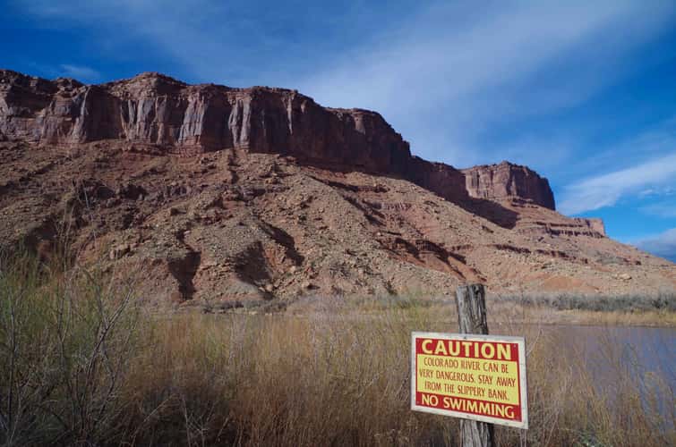 Caution No Swimming