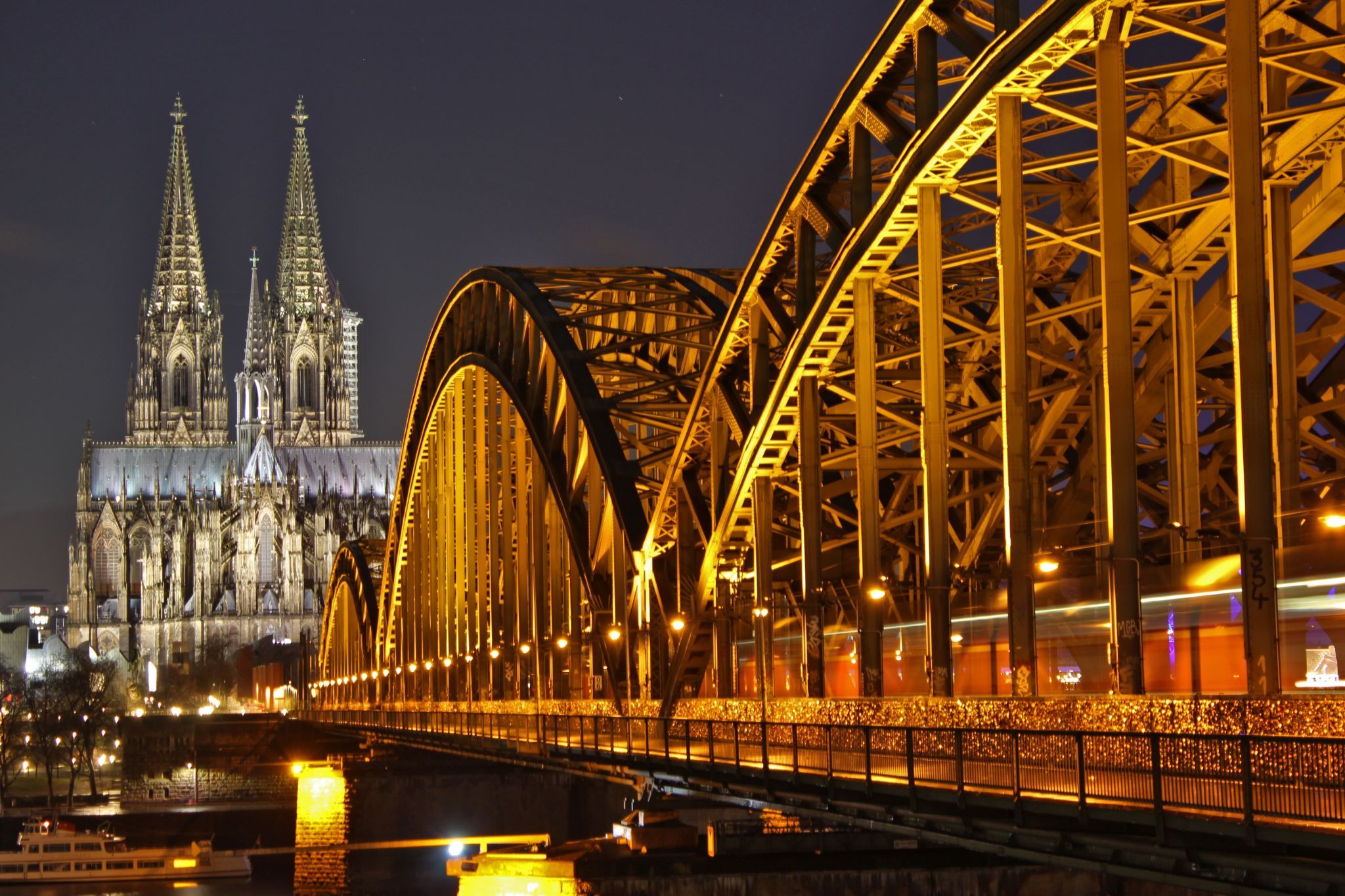 Hohenzollern Bridge with Cologne Cathedral, Cologne, Germany