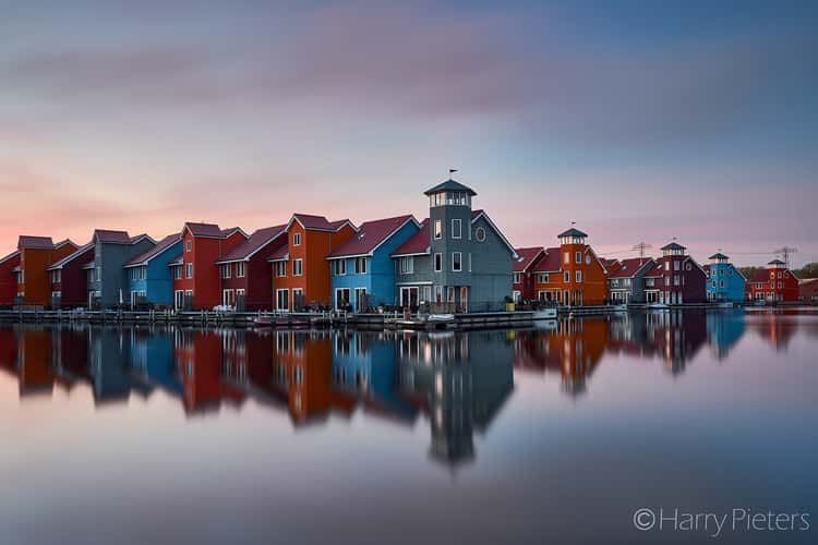 Colourful houses at Reitdiephaven