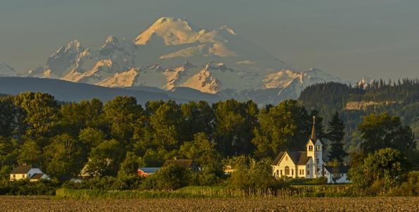 Conway Lutheran Church and Mount Baker