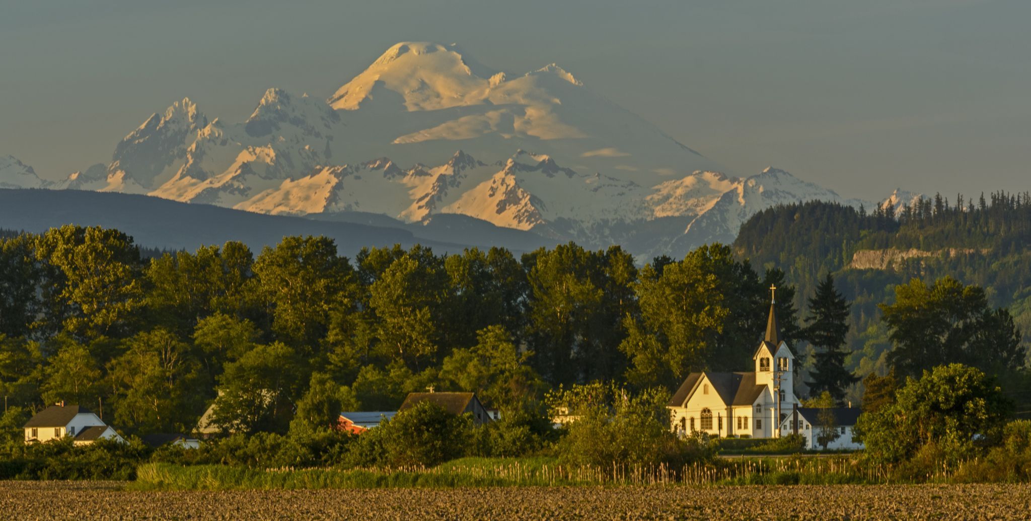 Conway Lutheran Church and Mount Baker, USA