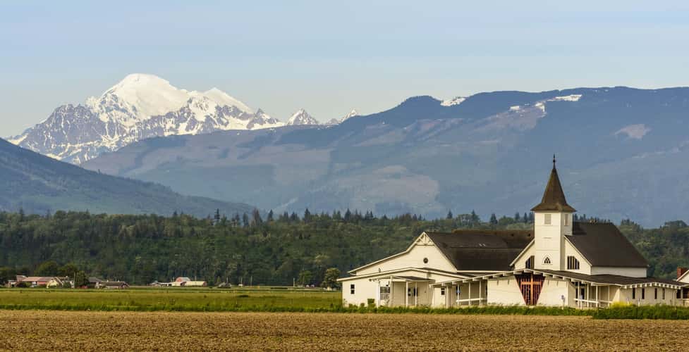 Edison Lutheran Church and Mount Baker