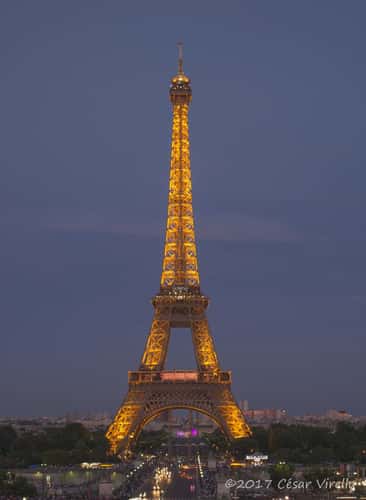 Eiffel Tower from Trocadero, Paris