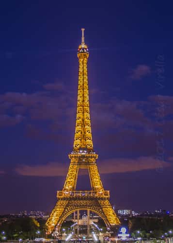 Eiffel Tower from Trocadero, Paris