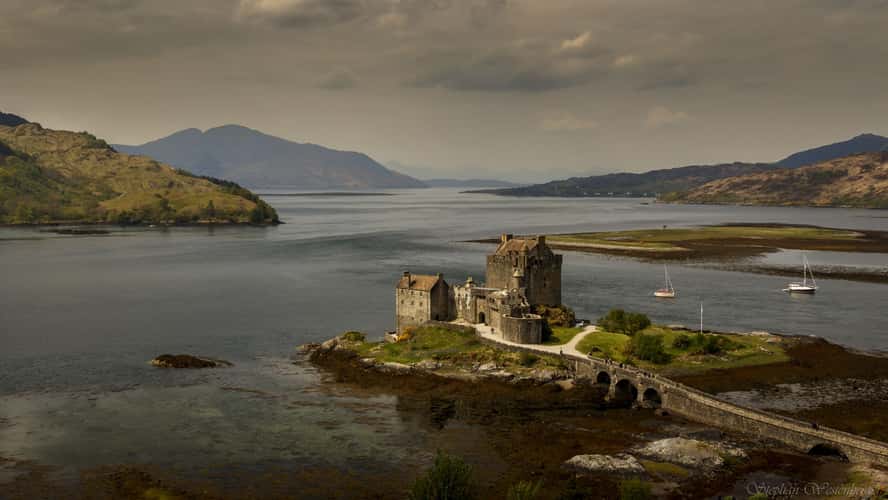 View of Eilean Donan Castle, Dornie, Scotland