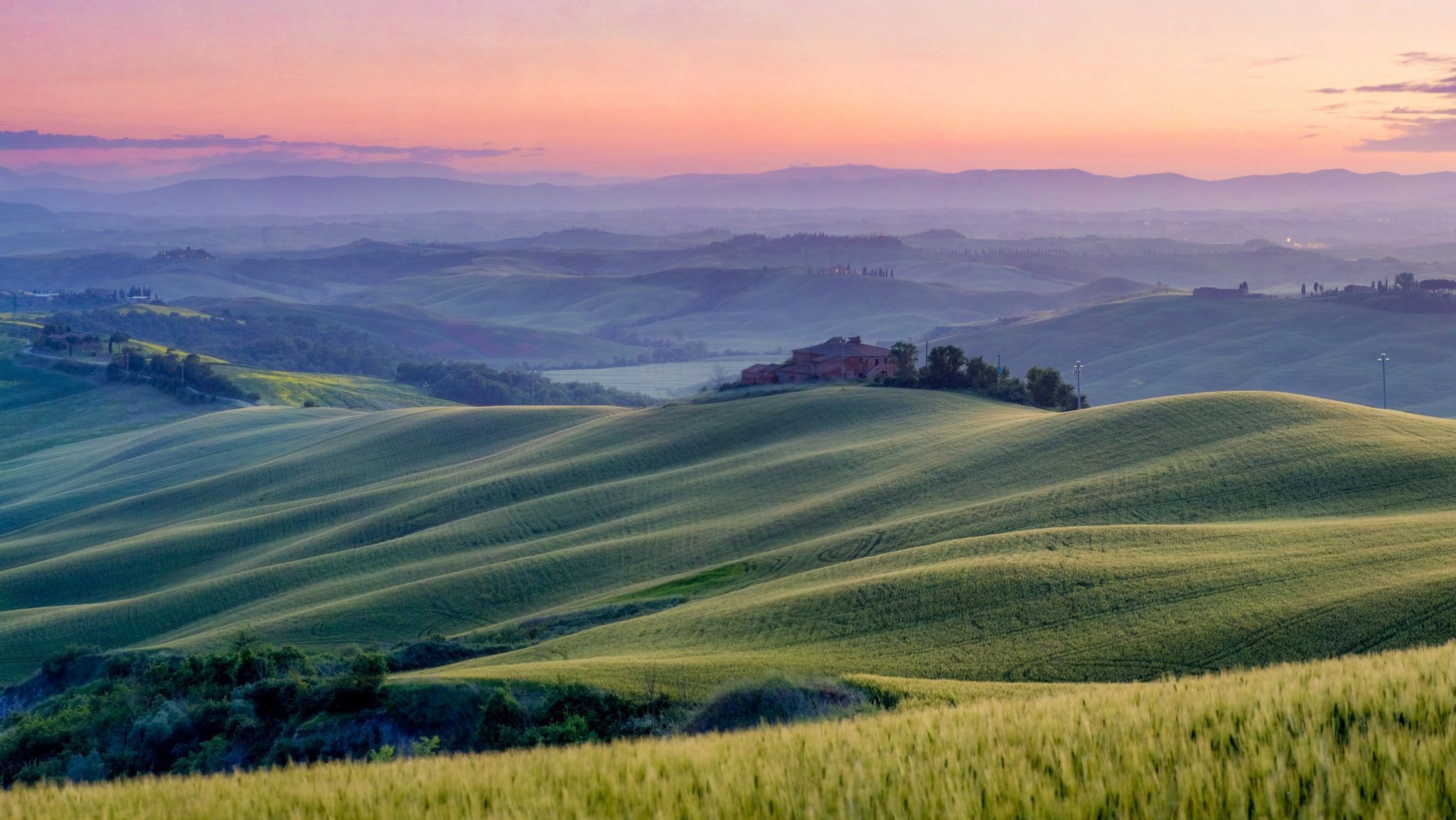 Evening panorama, Italy