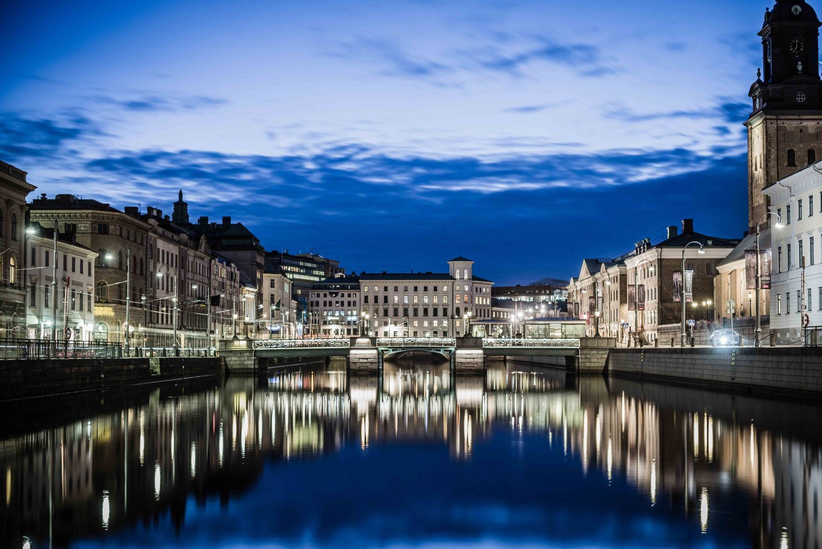 Gothenburg, large canal, Sweden