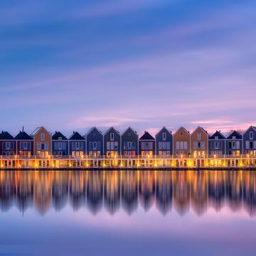 Houten rainbow houses, Netherlands