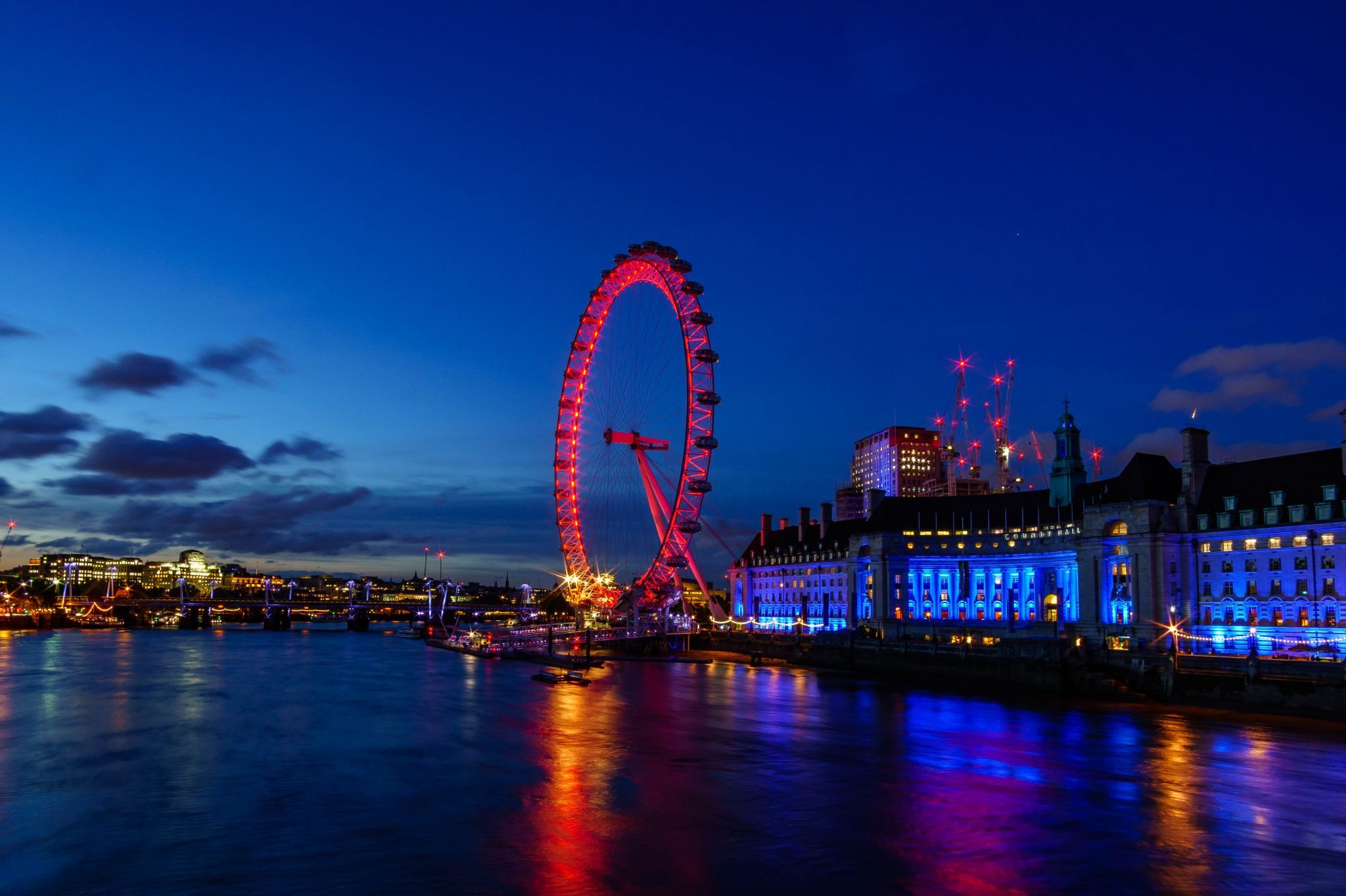London Eye from Westminster Bridge, London, United Kingdom