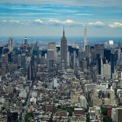 View from One World Observatory, New York, USA