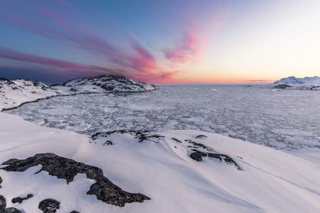 Pack ice in Kulusuk Bay, Greenland