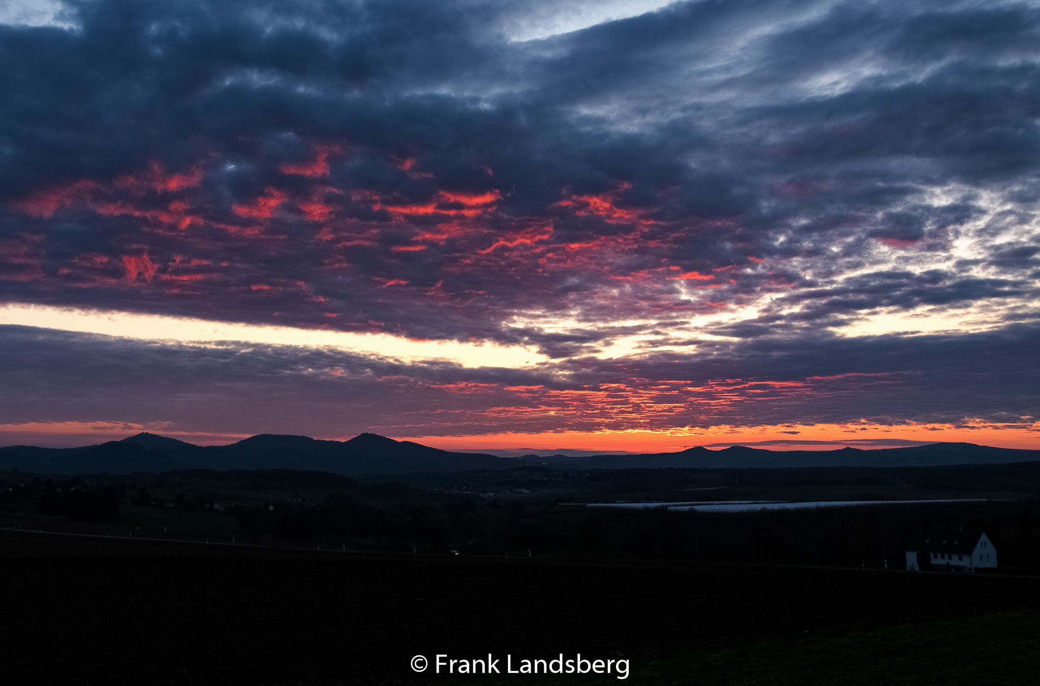 Panoramic view of the Siebengebirge, Germany