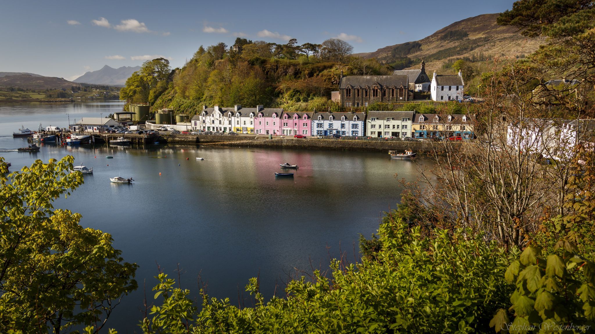 Colorful houses of Portree, Isle of Skye, Scotland, United Kingdom