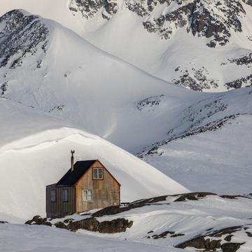 Snowdrift in Kulusuk, Greenland