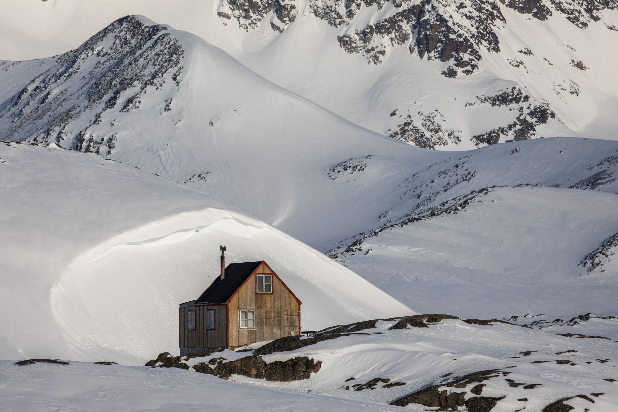 Snowdrift in Kulusuk, Greenland