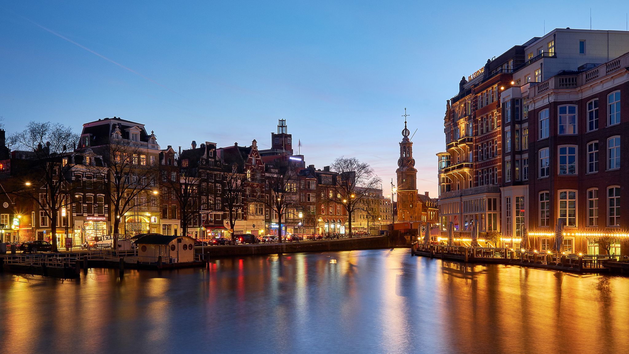 The Muntorren on the Amstel River, Netherlands