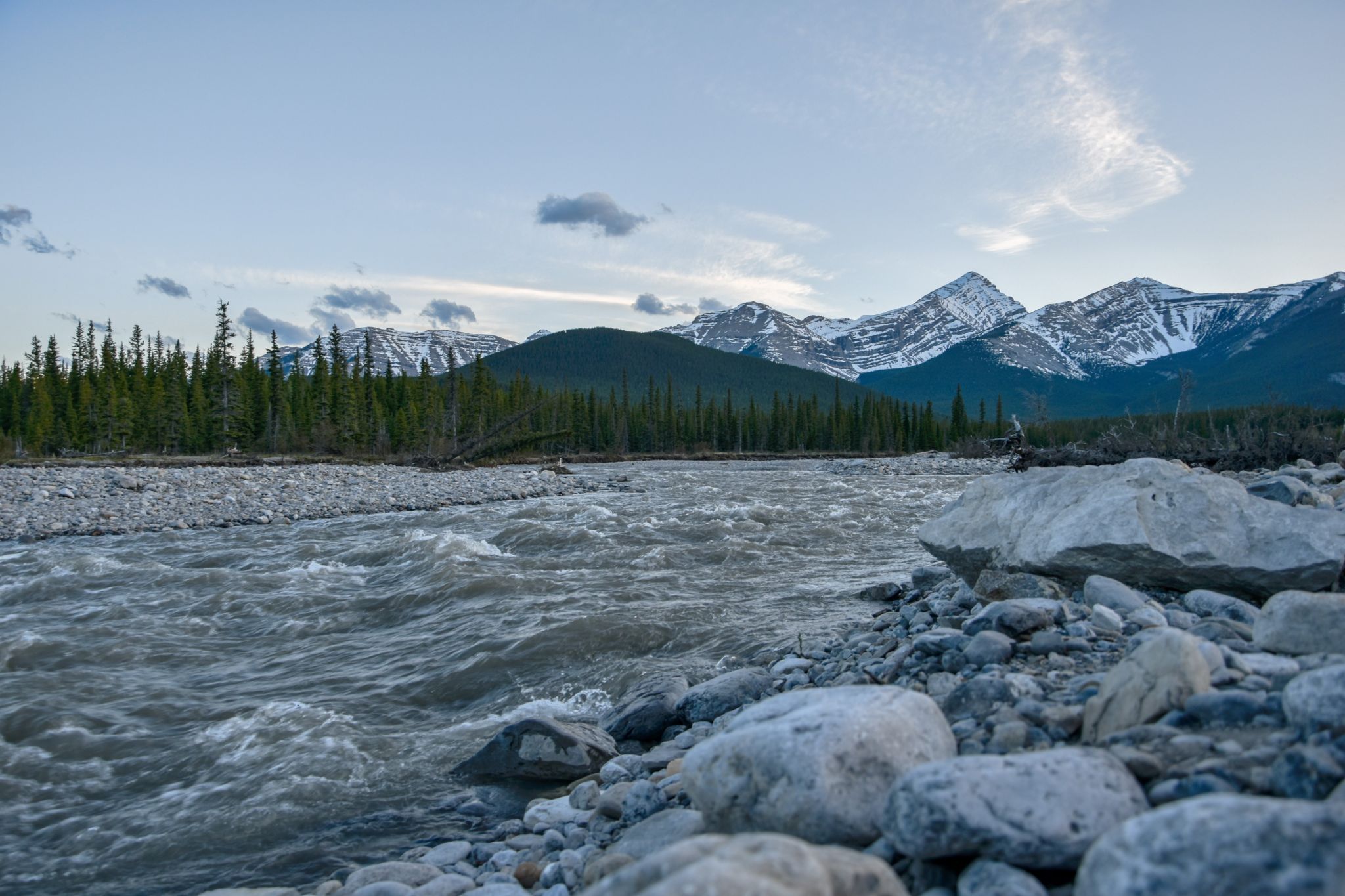 The Rocky Mountains - View from the Elbow River, Canada