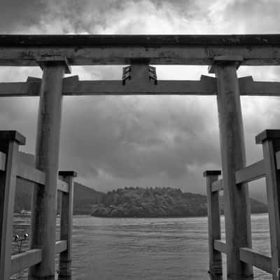 Torii in Hakone Shrine, Japan