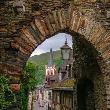 Town Wall at Bacharach, Germany