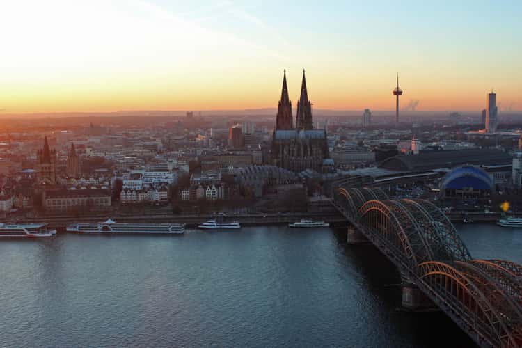 View from Triangle Tower in Cologne
