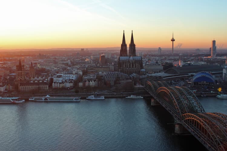 View from Triangle Tower in Cologne