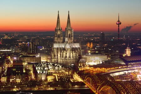 View from Triangle Tower in Cologne