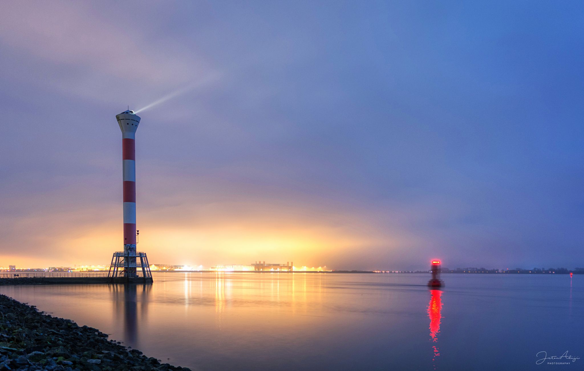 Blankenese Elbe beach, Hamburg, Germany