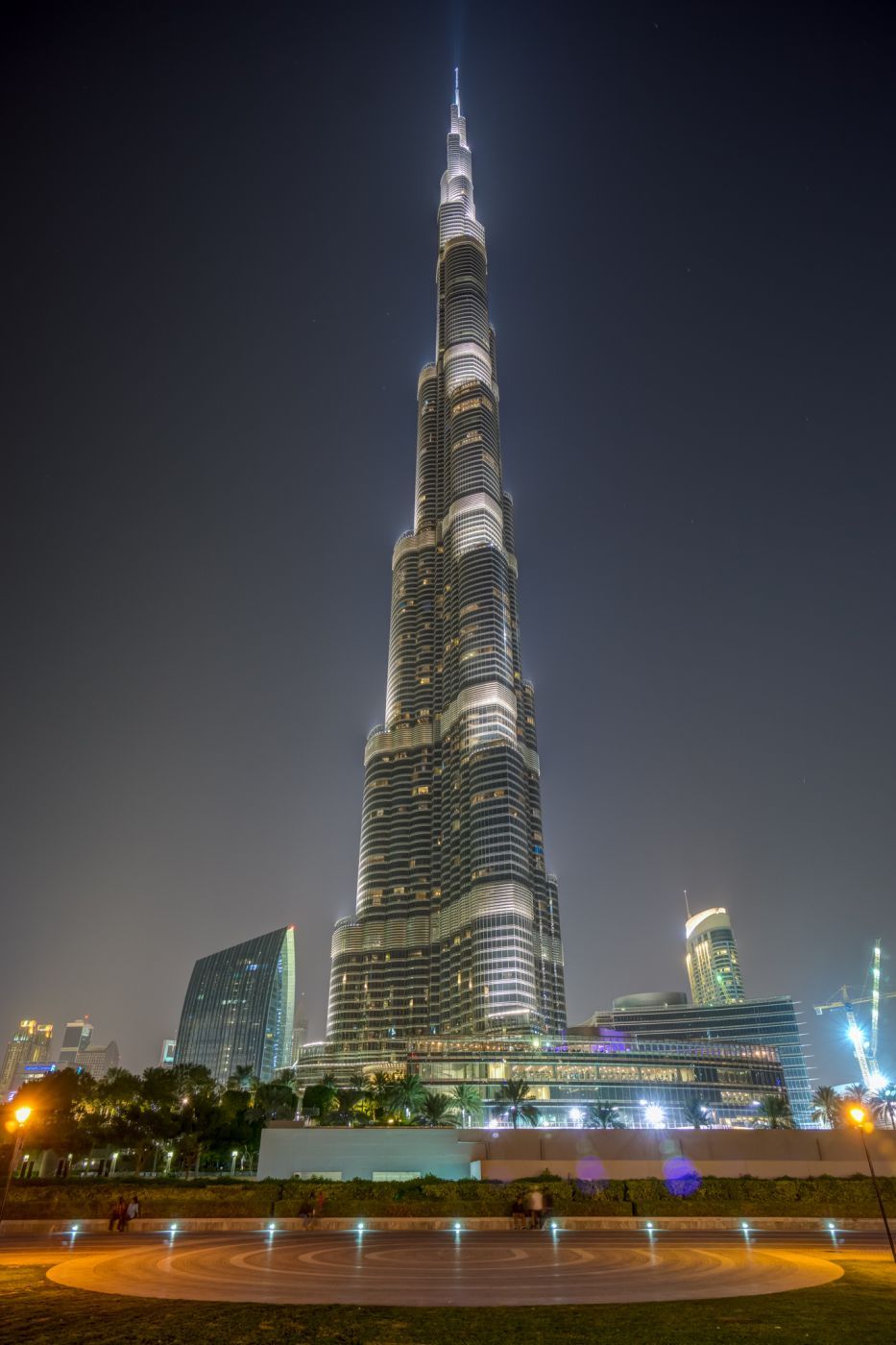 At the bottom of Burj Khalifa, United Arab Emirates