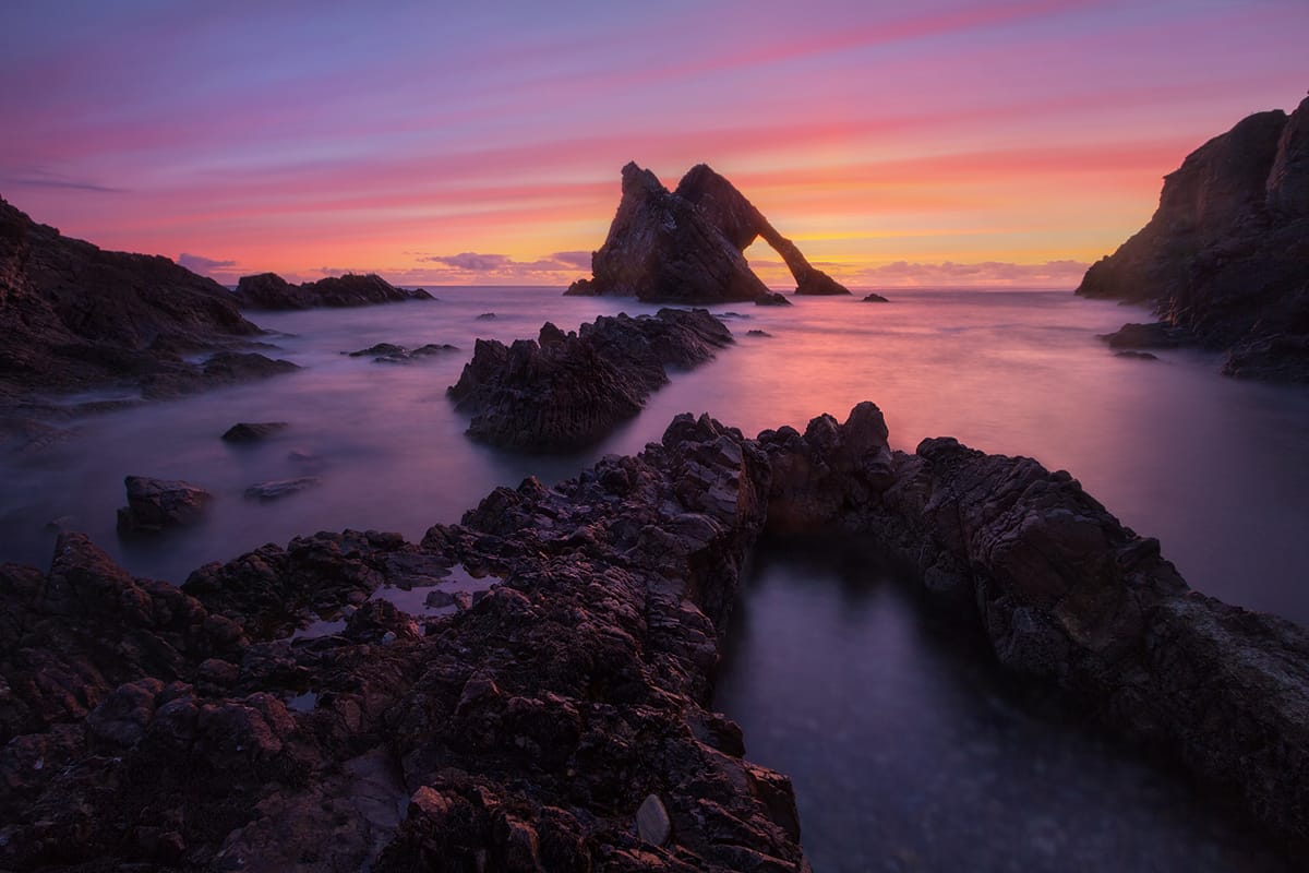 Bow Fiddle Rock, Scotland, United Kingdom