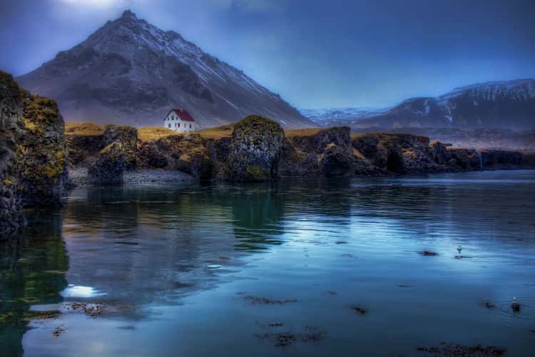 Lonely House in Arnarstapi