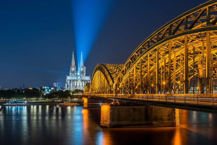 Hohenzollern Bridge with Cologne Cathedral, Cologne