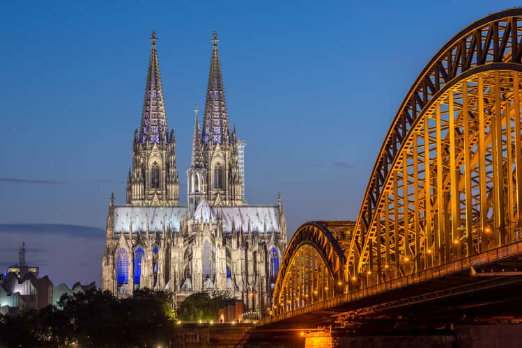 Hohenzollern Bridge with Cologne Cathedral, Cologne