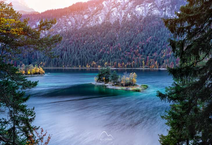 Eibsee and Zugspitze