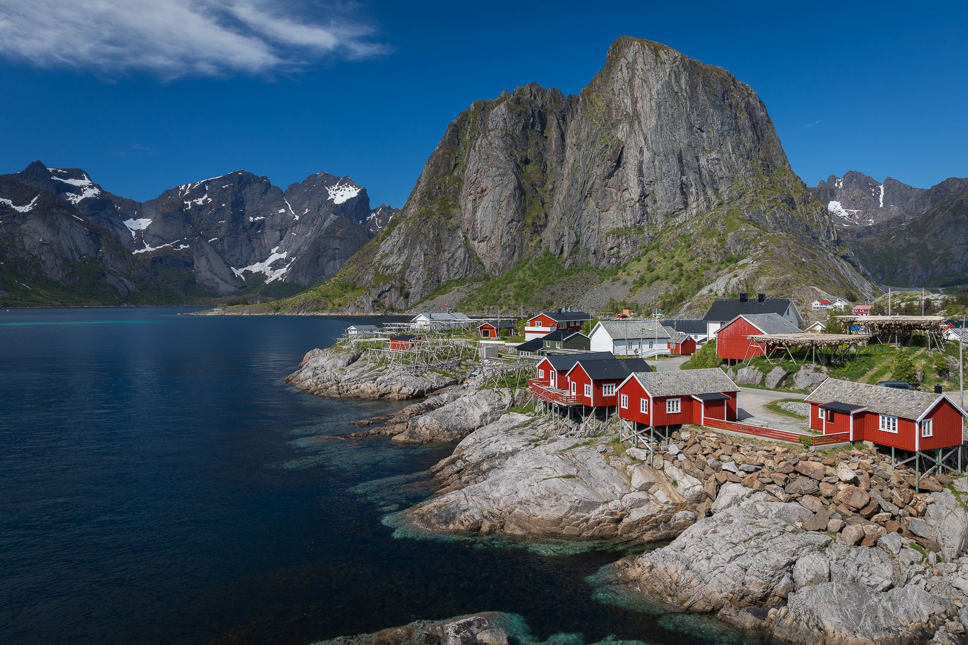 Hamnøy, classic view, Lofoten, Norway