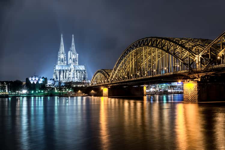 Hohenzollern Bridge with Cologne Cathedral, Cologne