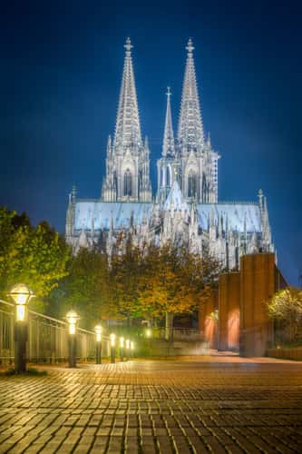 Hohenzollernbridge towards Cologne Cathedral