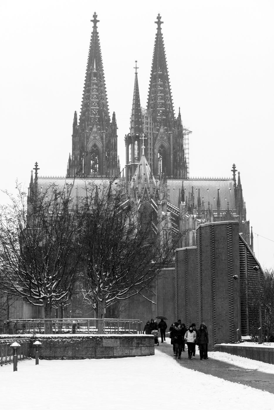 Hohenzollernbridge towards Cologne Cathedral, Germany