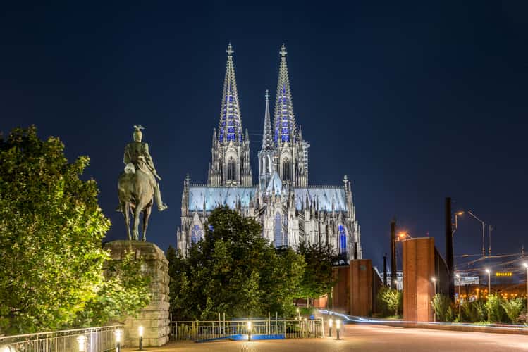 Hohenzollernbridge towards Cologne Cathedral