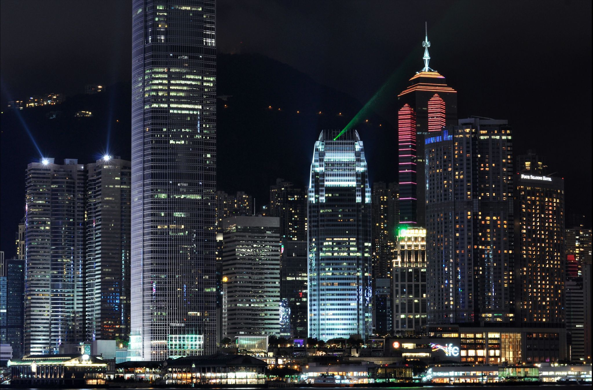 View to Hong Kong Island, Victoria Harbour, Hong Kong