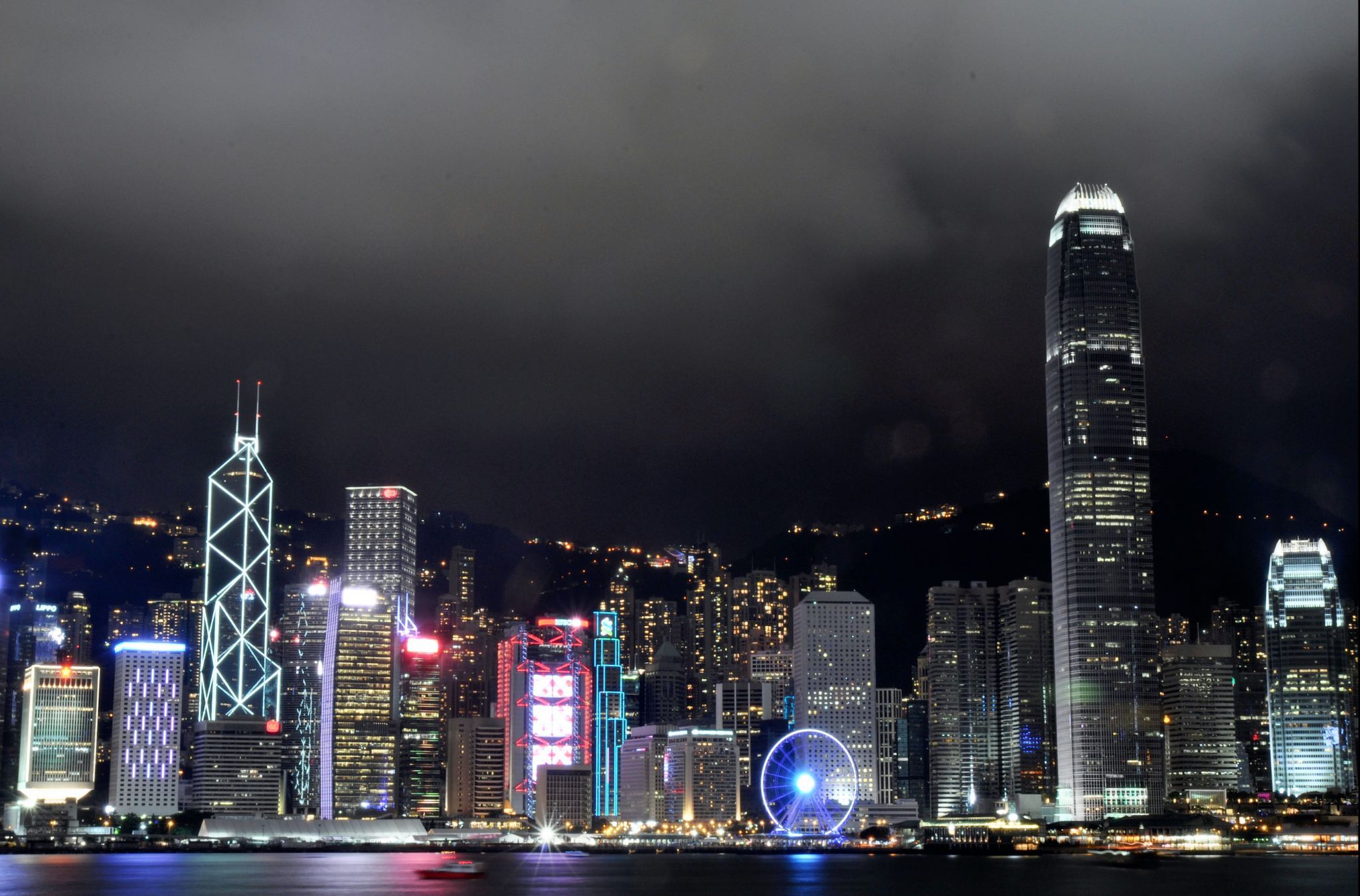 View to Hong Kong Island, Victoria Harbour, Hong Kong