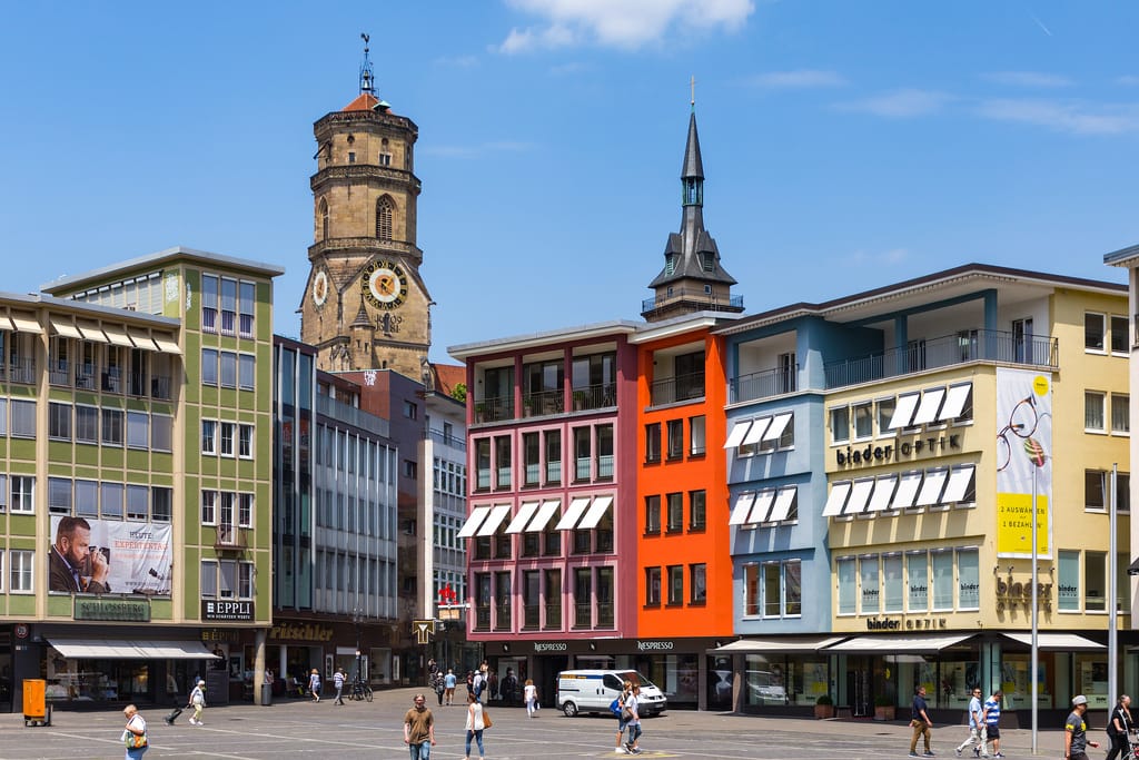 Marktplatz & Stiftskirche, Stuttgart, Germany