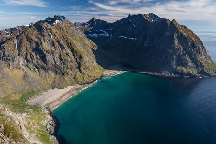 Kvalvika Beach from Mt. Ryten, Lofoten