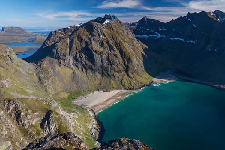Kvalvika Beach from Mt. Ryten, Lofoten