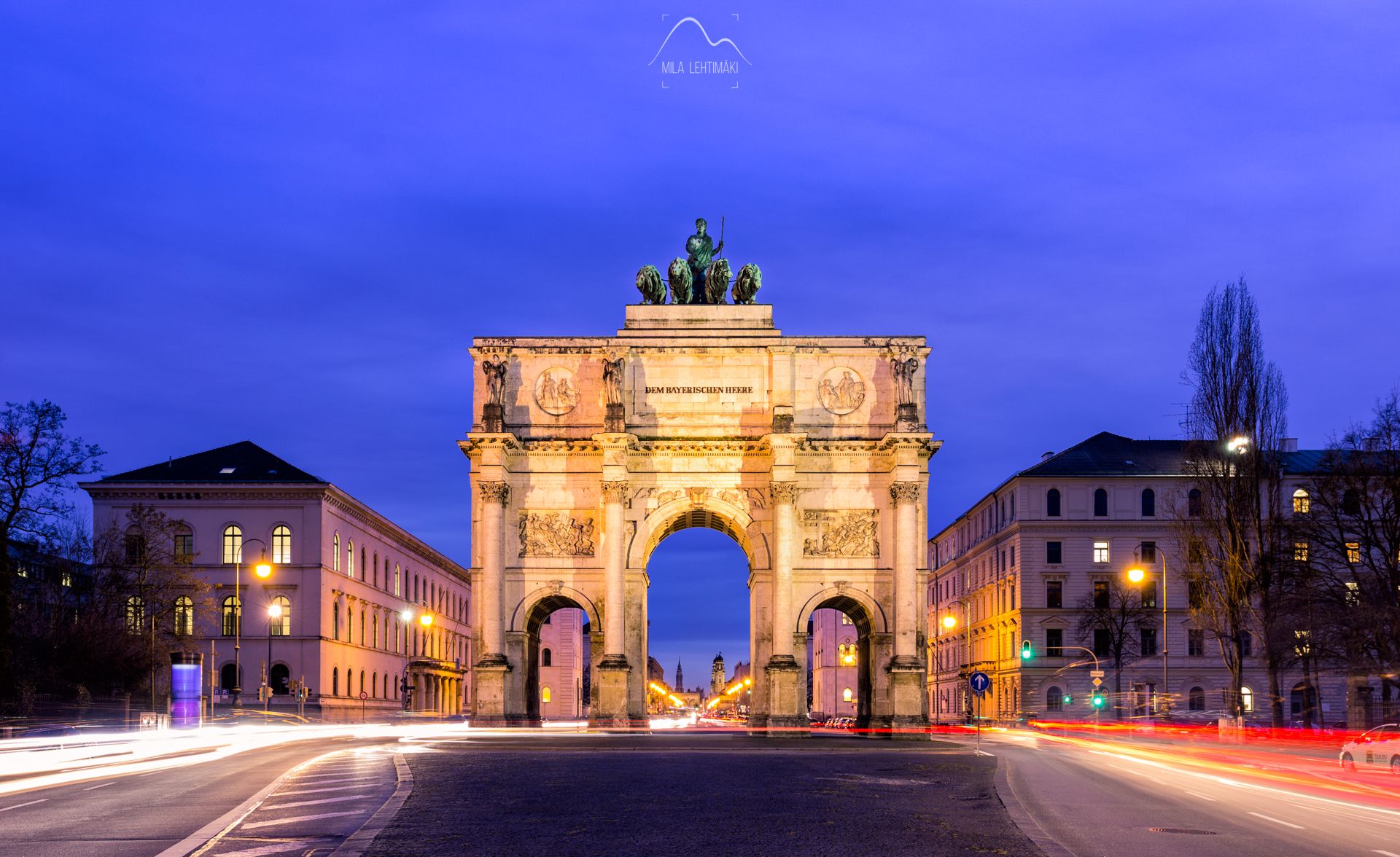 Munich Siegestor (Victory Gate), Germany