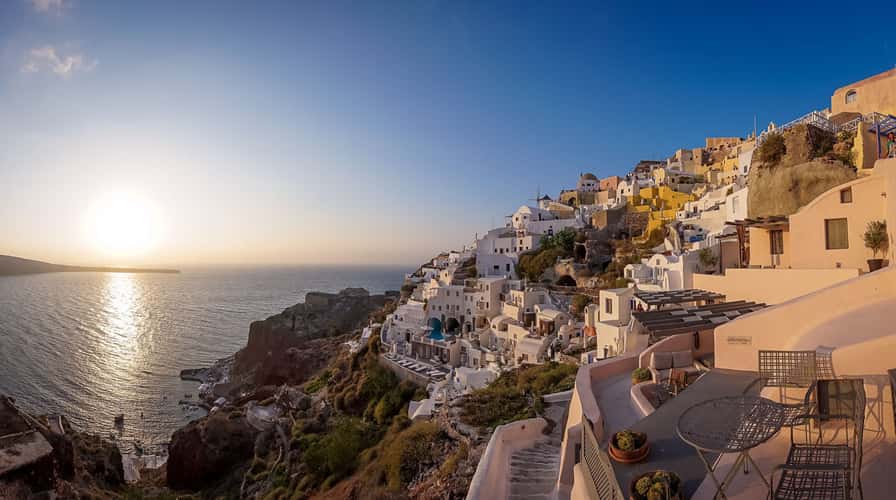 Iconic view of Oia, Santorini 