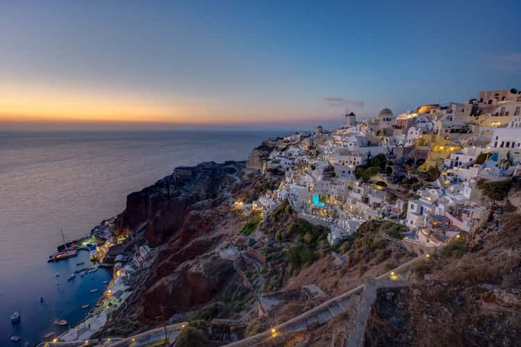 Iconic view of Oia, Santorini 