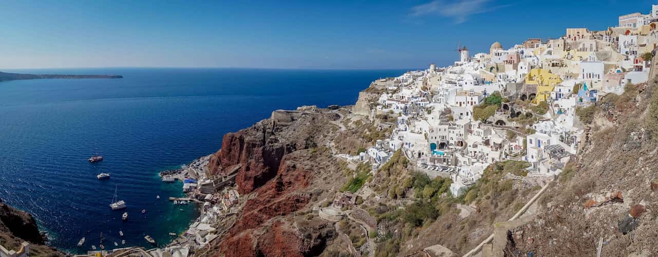 Iconic view of Oia, Santorini 