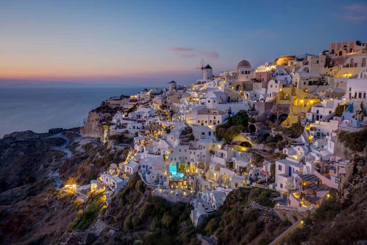 Iconic view of Oia, Santorini 