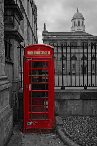 Old Telephone Box, outside Bodleian Library, Oxford