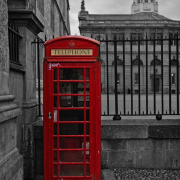 Old Telephone Box, outside Bodleian Library, Oxford, United Kingdom